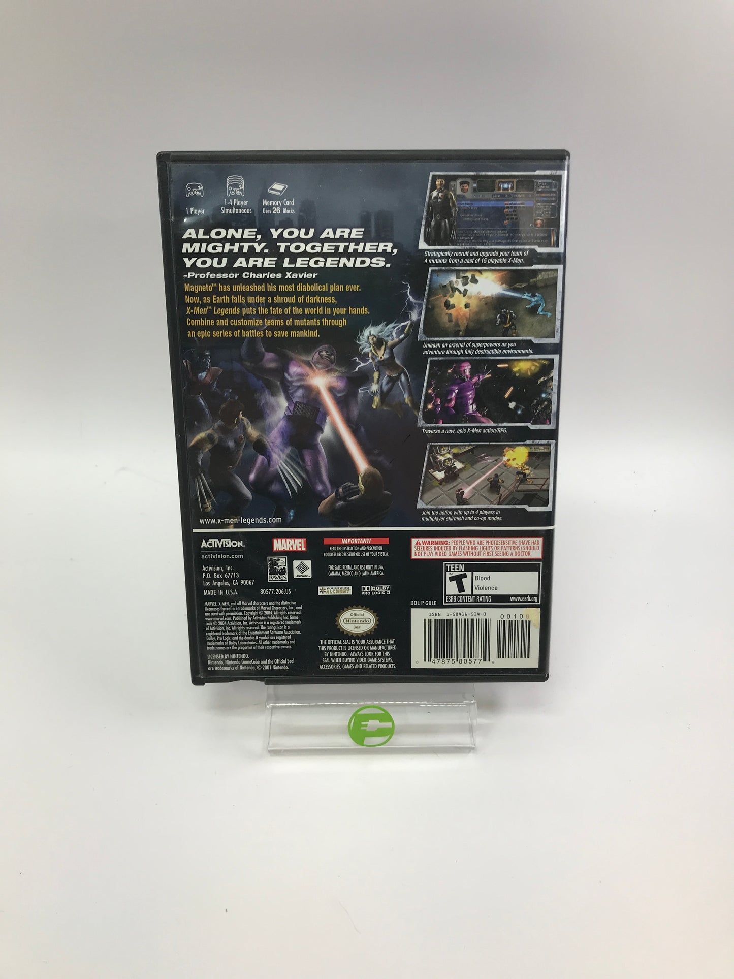 X-men Legends (Nintendo GameCube, 2004) Complete in Original Box, CIB