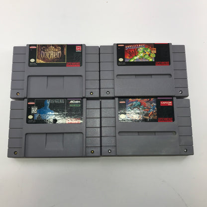 Lot of 4 Nintendo SNES Games All Tested and Work