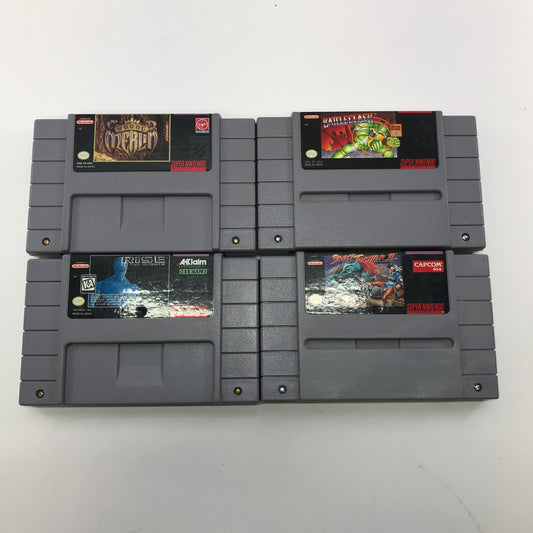 Lot of 4 Nintendo SNES Games All Tested and Work