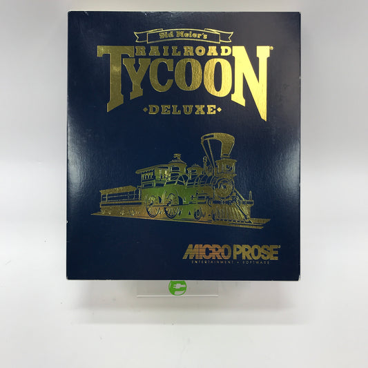 Sid Meiers Railroad Tycoon Deluxe (PC, 1993) Complete in Original Box, CIB