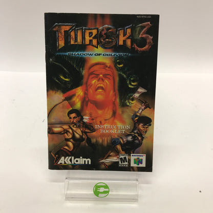 Turok 3 Shadow of Oblivion (Nintendo 64 N64, 1998) Tested Works