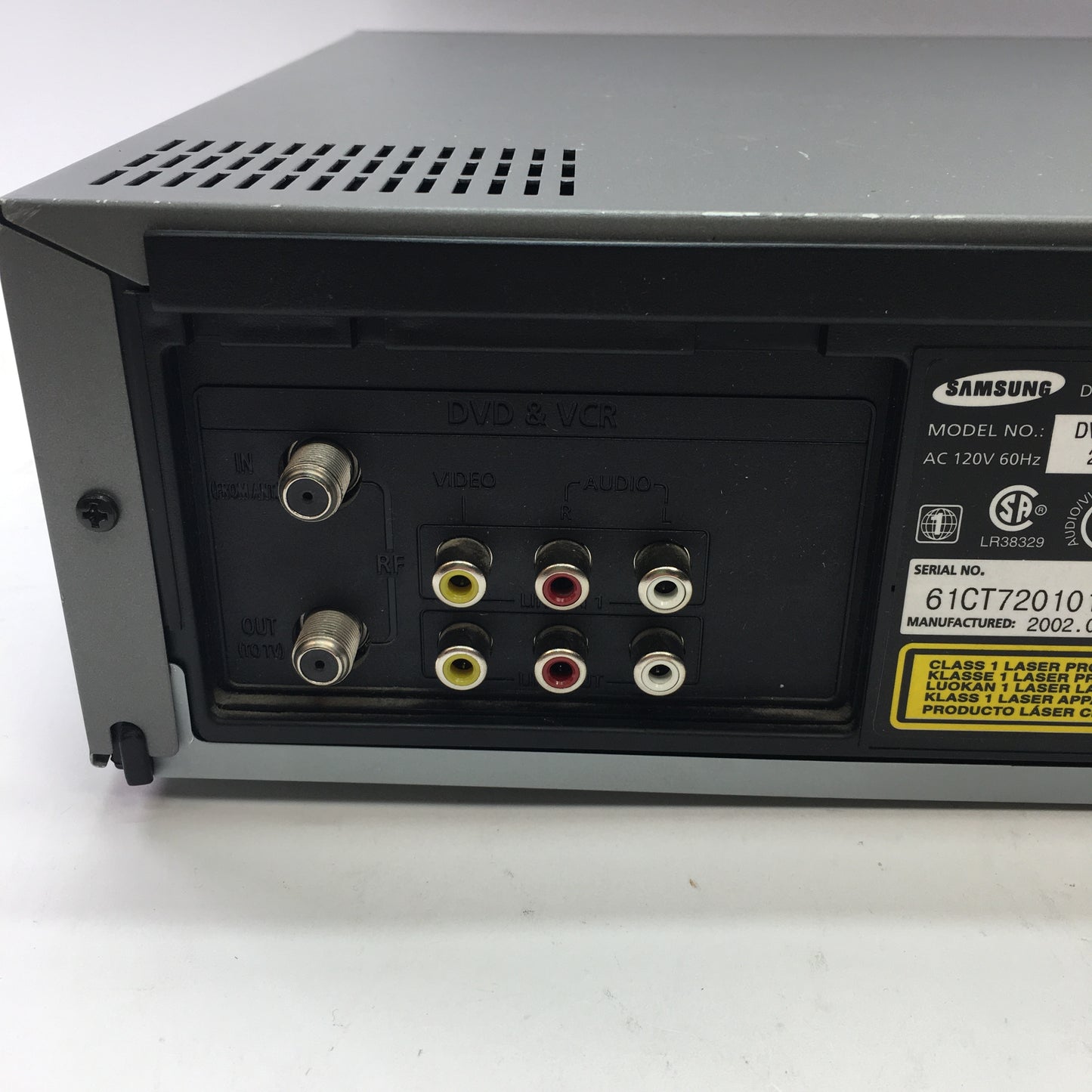 Samsung DVD-V2000 DVD/VHS Dual Deck Tested and Working With Remote