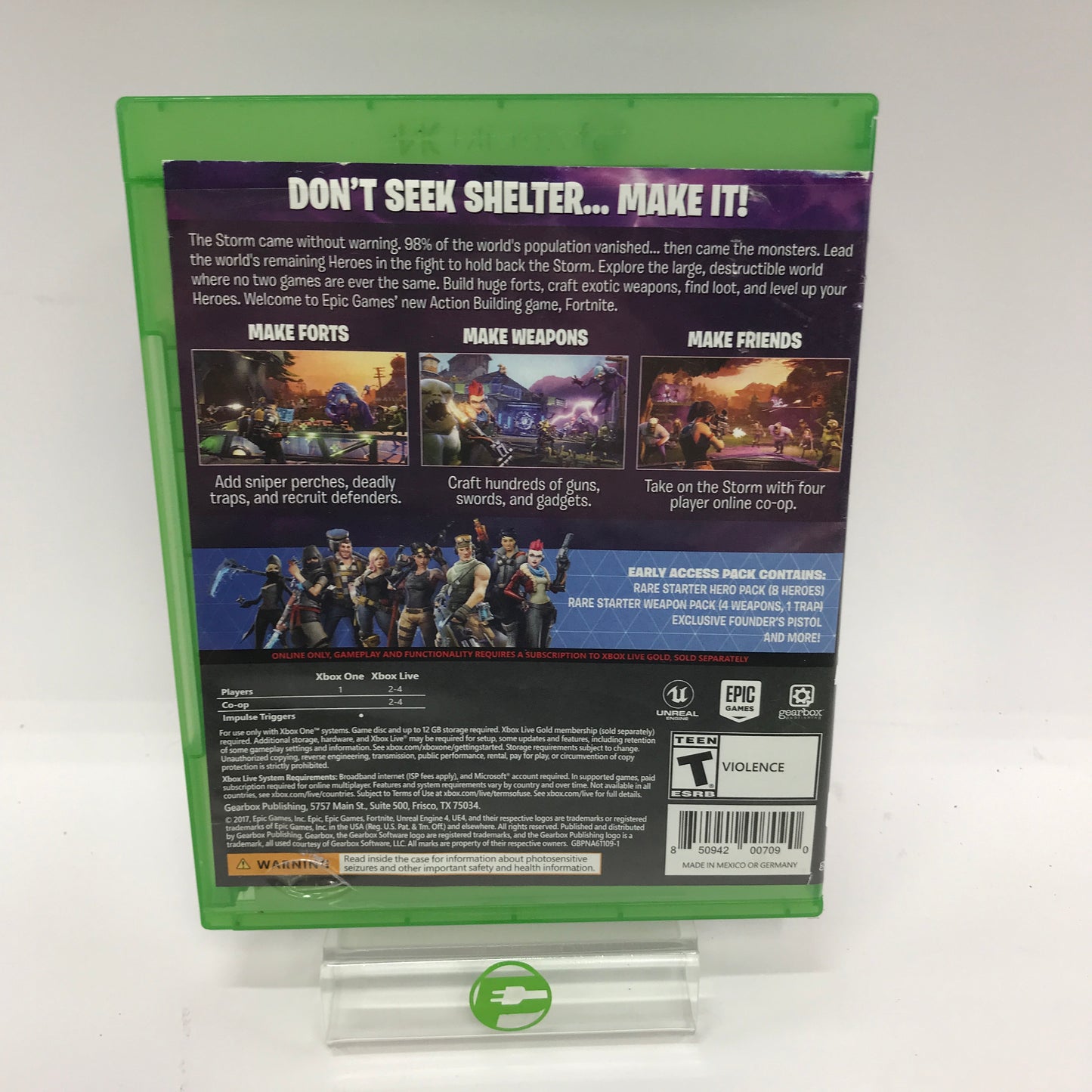 Fortnite (Microsoft Xbox One, 2017) w Original Box