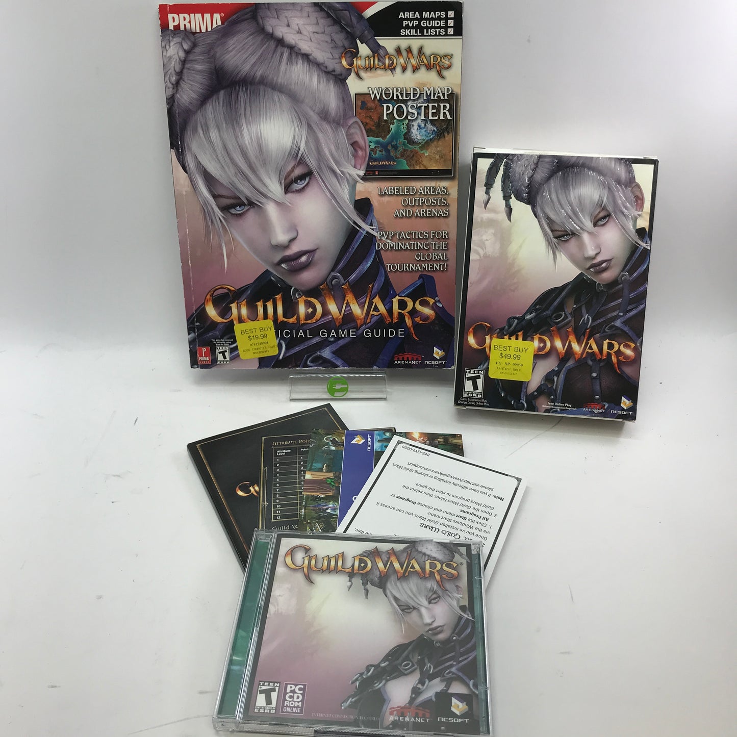 Guild Wars (PC, 2006) Complete in Original Box and Official Game Guide, CIB