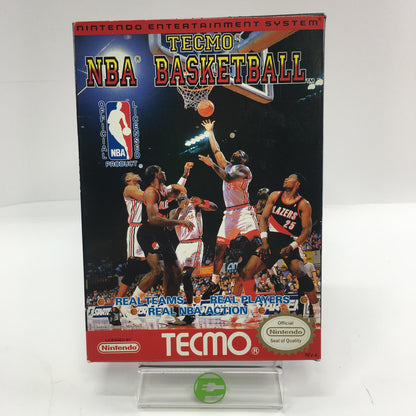 Tecmo NBA Basketball (Nintendo NES, 1992) Tested Original Box w Manual