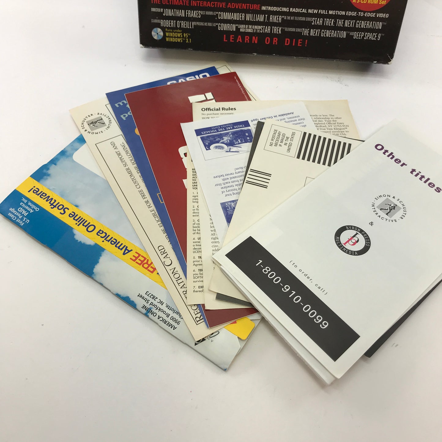 Star Trek Klingon (PC, 1996) Complete in Original Big Box w/ All Inserts, CIB