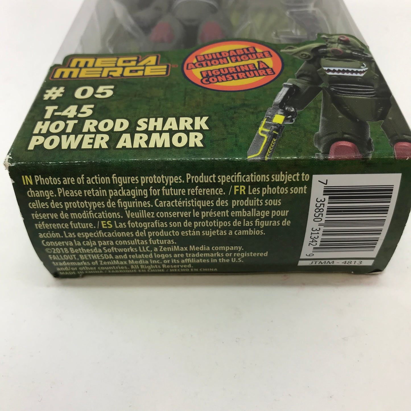  Fallout Mega Merge #05 T-45 Hot rod Shark Power Armor Buildable Action Figure