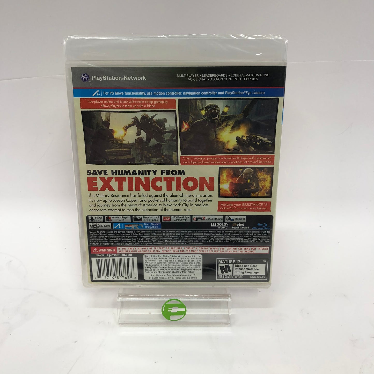 New Resistance 3 (Sony PlayStation 3 PS3, 2011) Factory Sealed