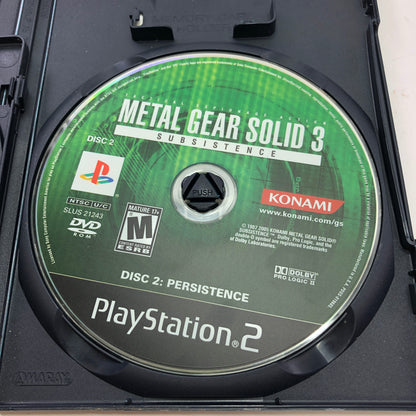 Metal Gear Solid 3 Subsistence (Sony PlayStation 2 PS2, 2006) CIB