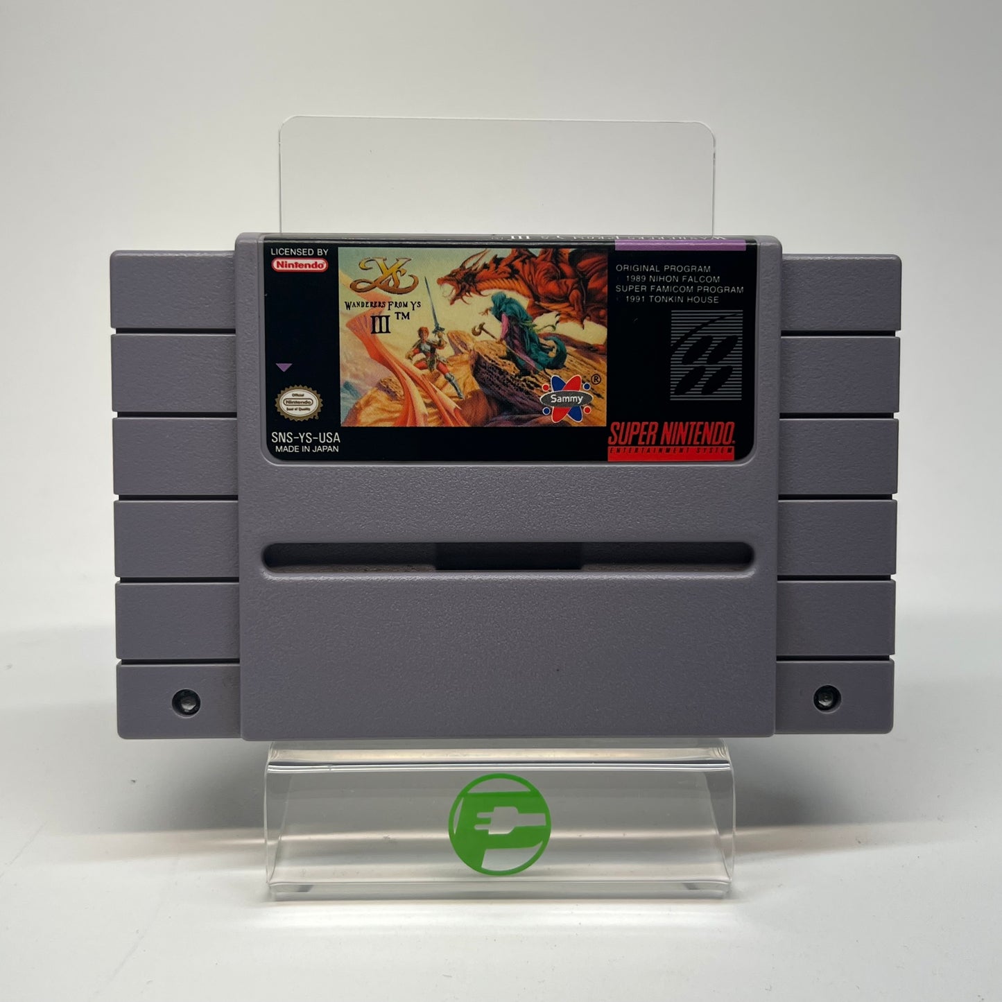 Ys III Wanderers from Ys (Super Nintendo SNES, 1991) Cartridge Only