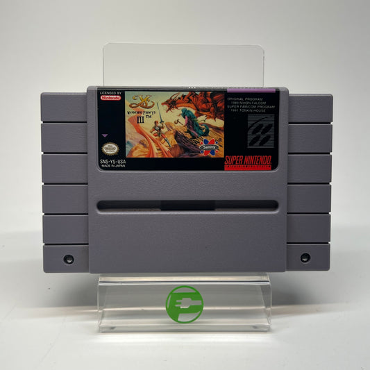 Ys III Wanderers from Ys (Super Nintendo SNES, 1991) Cartridge Only