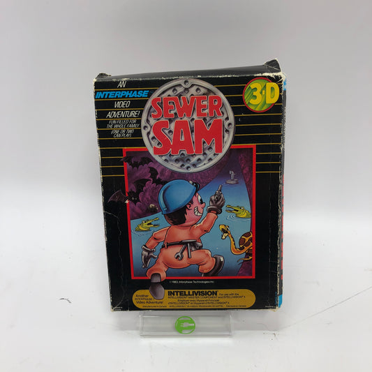 Sewer Sam (Mattel Intellivision, 1983) Complete in Original Box w Manual CIB