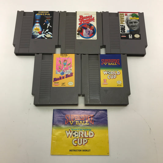 Lot of 5 Nintendo NES Games Sports