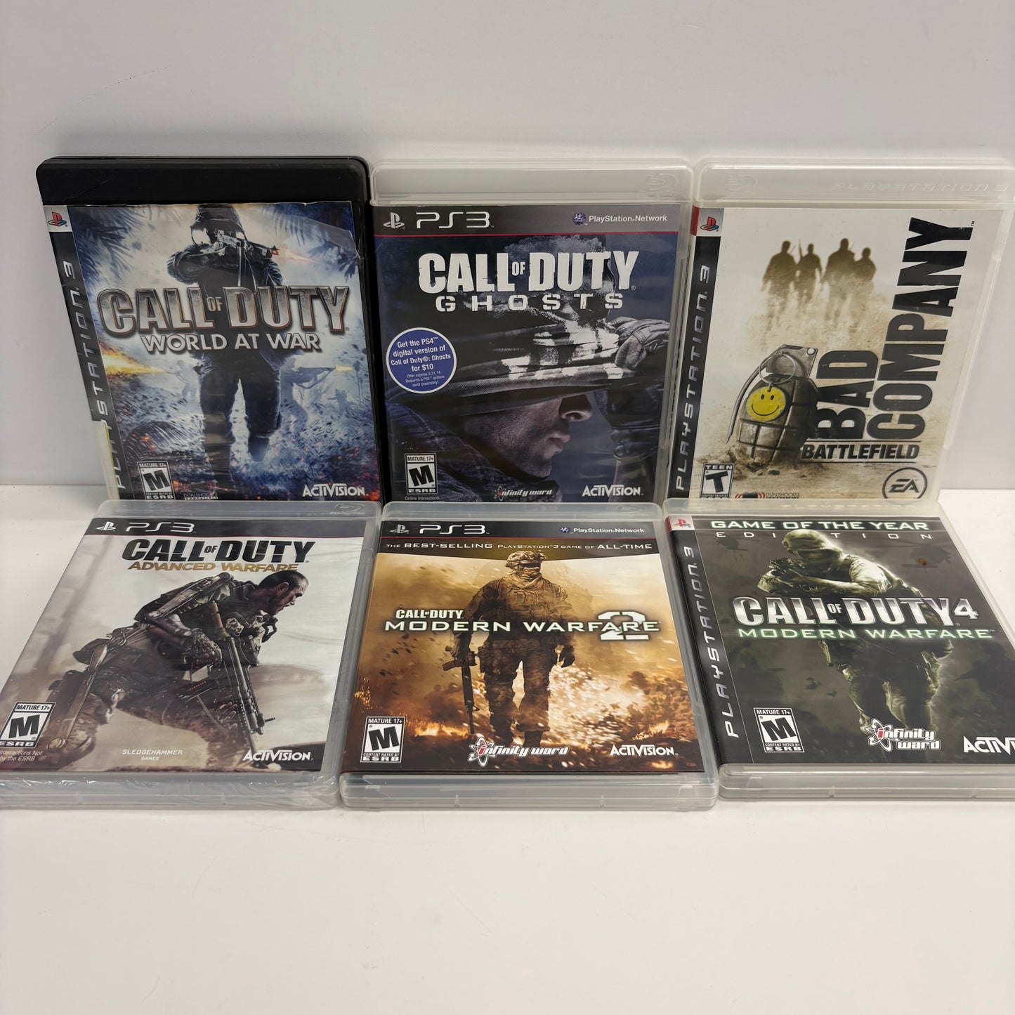 Call of Duty Collection and Bad Company Battlefield Sony PlayStation 3 PS3 Games