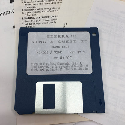 King's Quest II: Romancing the Throne [Sierra's Starter Pack] (PC, 1986) CIB