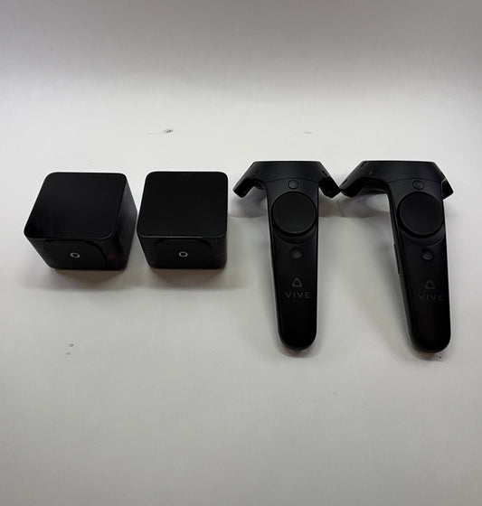 HTC VIVE Virtual Reality Basetations 1.0 and HTC VIVE Wand Controllers UNTESTED
