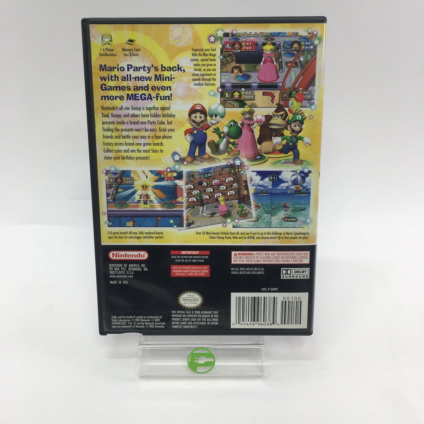 Mario Party Collection, All Four Games, Tested, Working