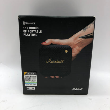 Marshall Willen Portable Bluetooth Speaker Black Tested and Working