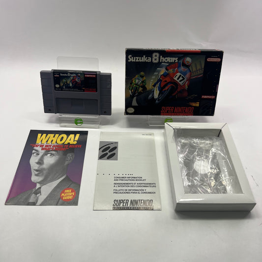 Suzuka 8 Hours (Super Nintendo SNES, 1994) Complete In Box CIB