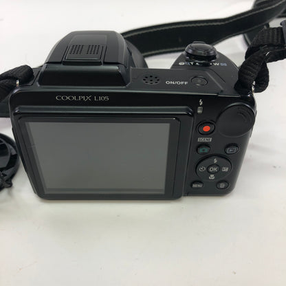 Nikon COOLPIX L105 Digital Camera 15x Wide Zoom VR Tested and Working