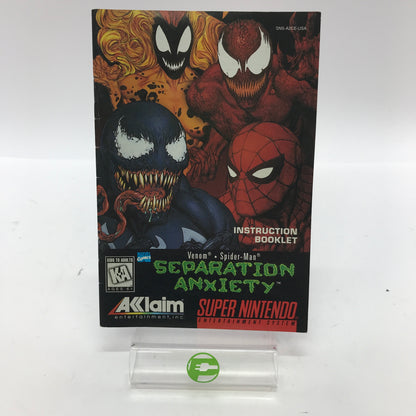 Separation Anxiety (Super Nintendo SNES, 1991) Tested Works
