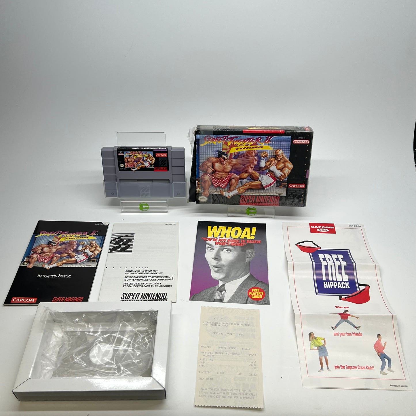 Street Fighter II Turbo (Super Nintendo SNES, 1993) Complete In Box CIB