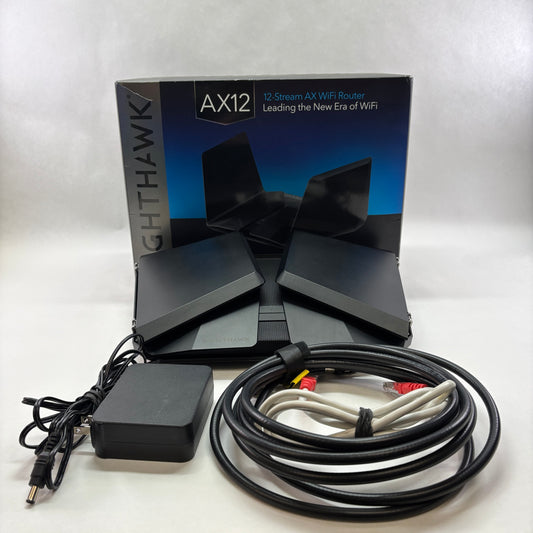 NETGEAR Nighthawk AX Dual Band WiFi 6 RAX120-100NAS AX6000