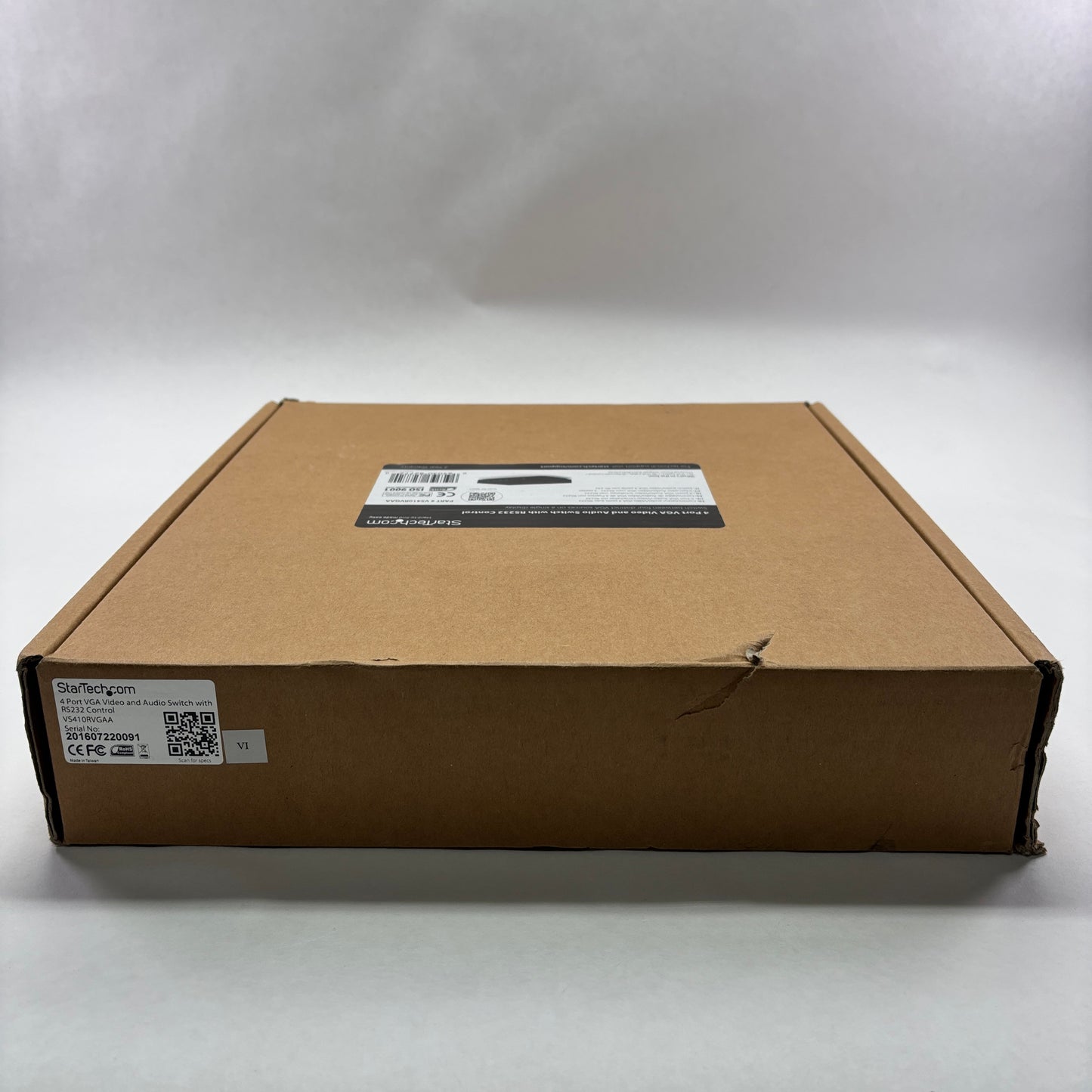 Open box StarTech.com 4 Port VGA Video and Audio Switch w Control RS232