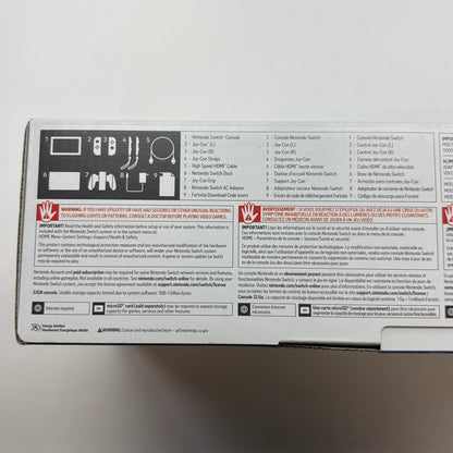 Nintendo Switch v1 Console Gaming System HAC-001 Fortnite Wildcat Edition