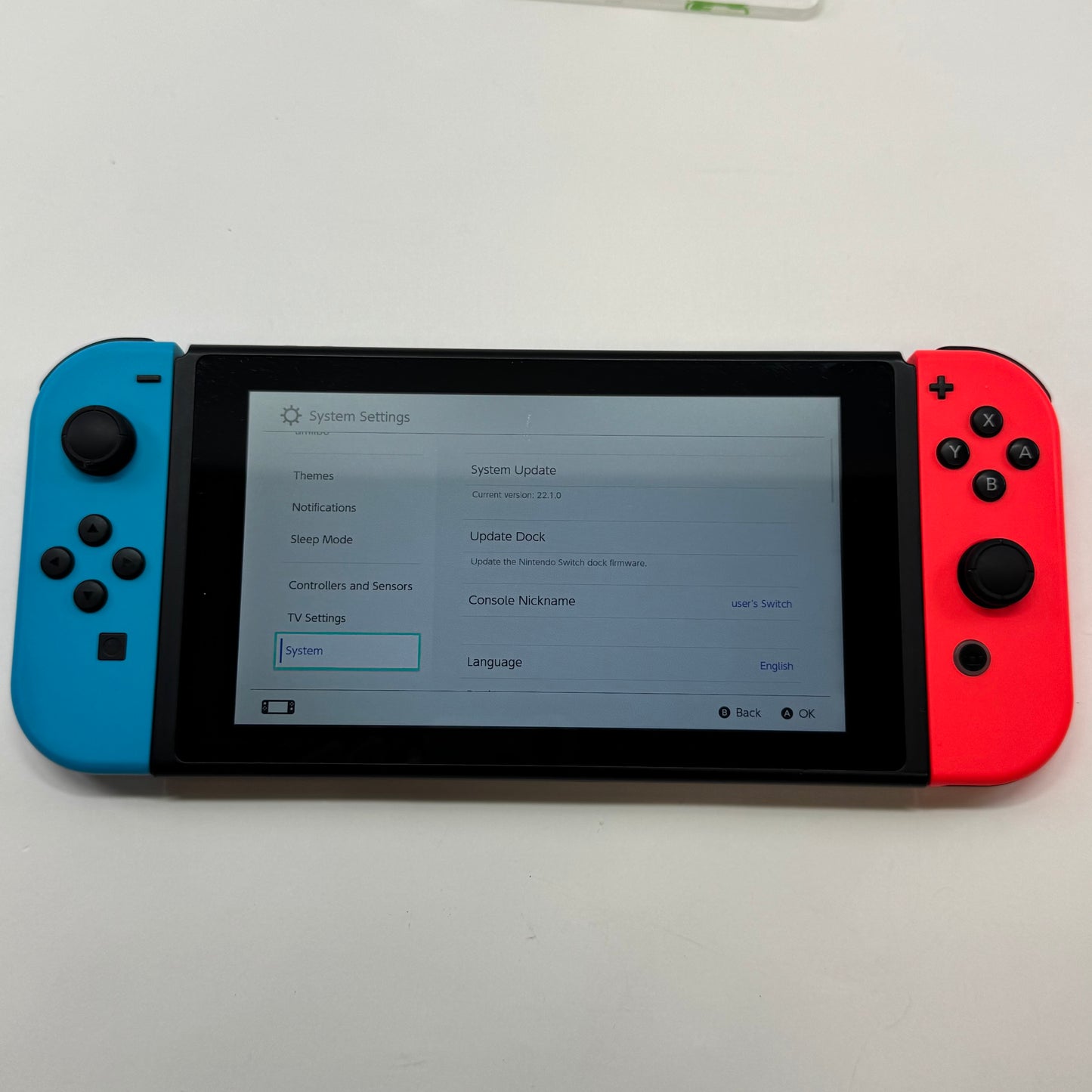 Nintendo Switch v1 Console Gaming System HAC-001 Red/Blue