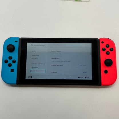 Nintendo Switch v1 Console Gaming System HAC-001 Red/Blue