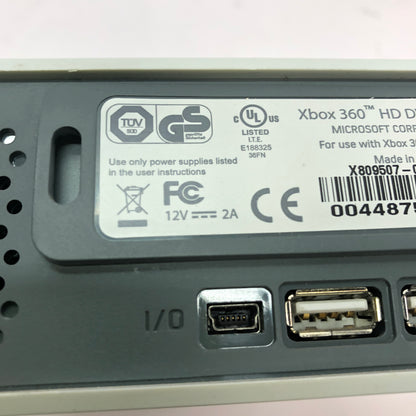 Microsoft XBox 360 HD DVD Player White X809507-006 For Xbox 360