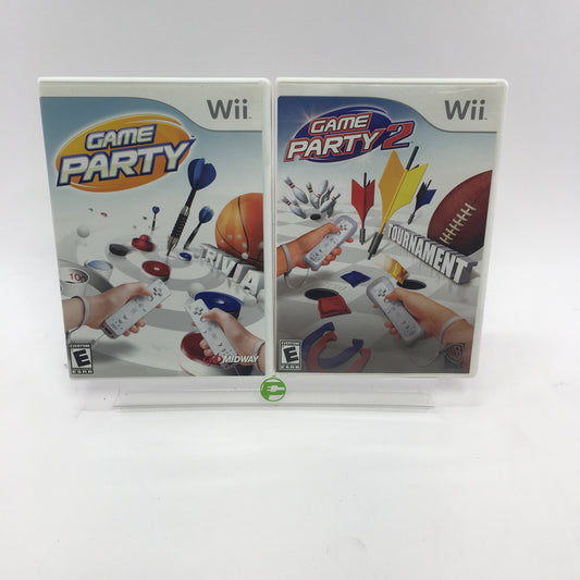 Game Party and Game Party 2 Nintendo Wii Game Bundle