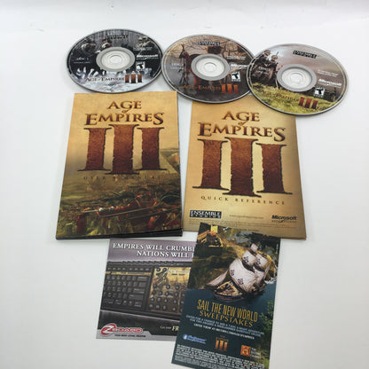 Age of Empires III (PC, 2005) Complete In Box w Manual CIB