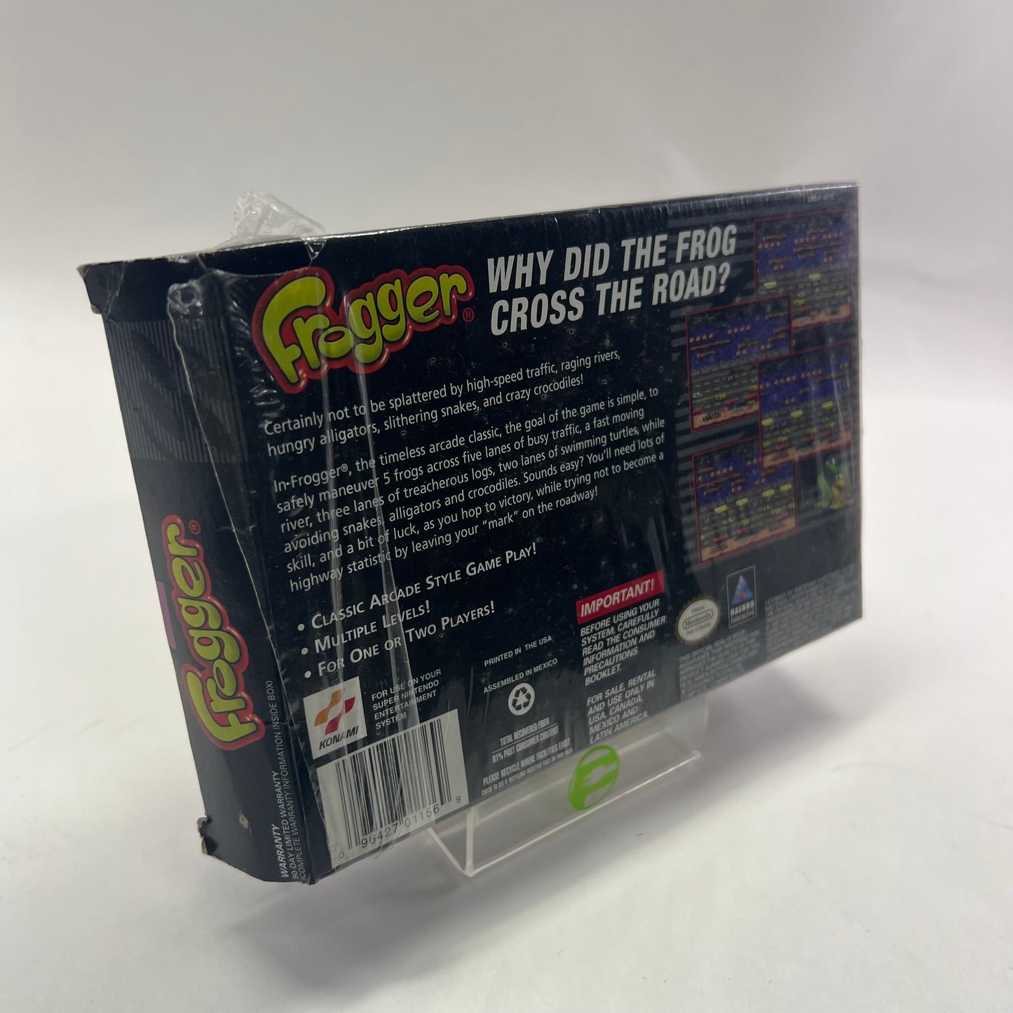 Frogger (Super Nintendo SNES, 1997) Complete In Box CIB