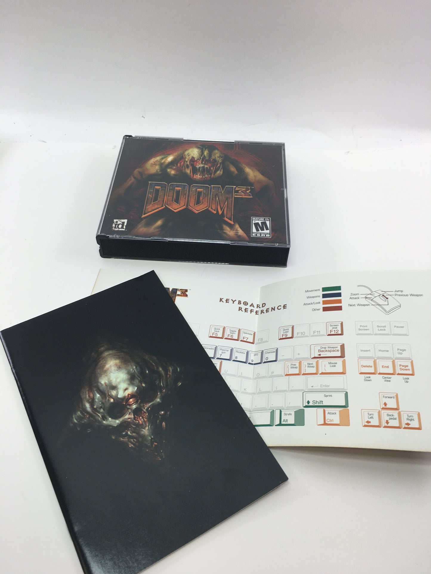 Doom III (PC, 2004) Complete in Original Box w/ Keyboard Reference Card, CIB