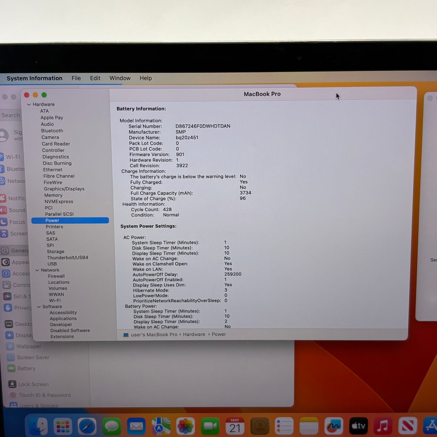 2017 Apple MacBook Pro 13.3" i5 3.1GHz 8GB RAM 256GB SSD Silver A1706