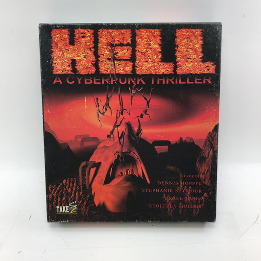 Hell: A Cyberpunk Thriller (PC, 1989) w Original Big Box and Manual No Inserts