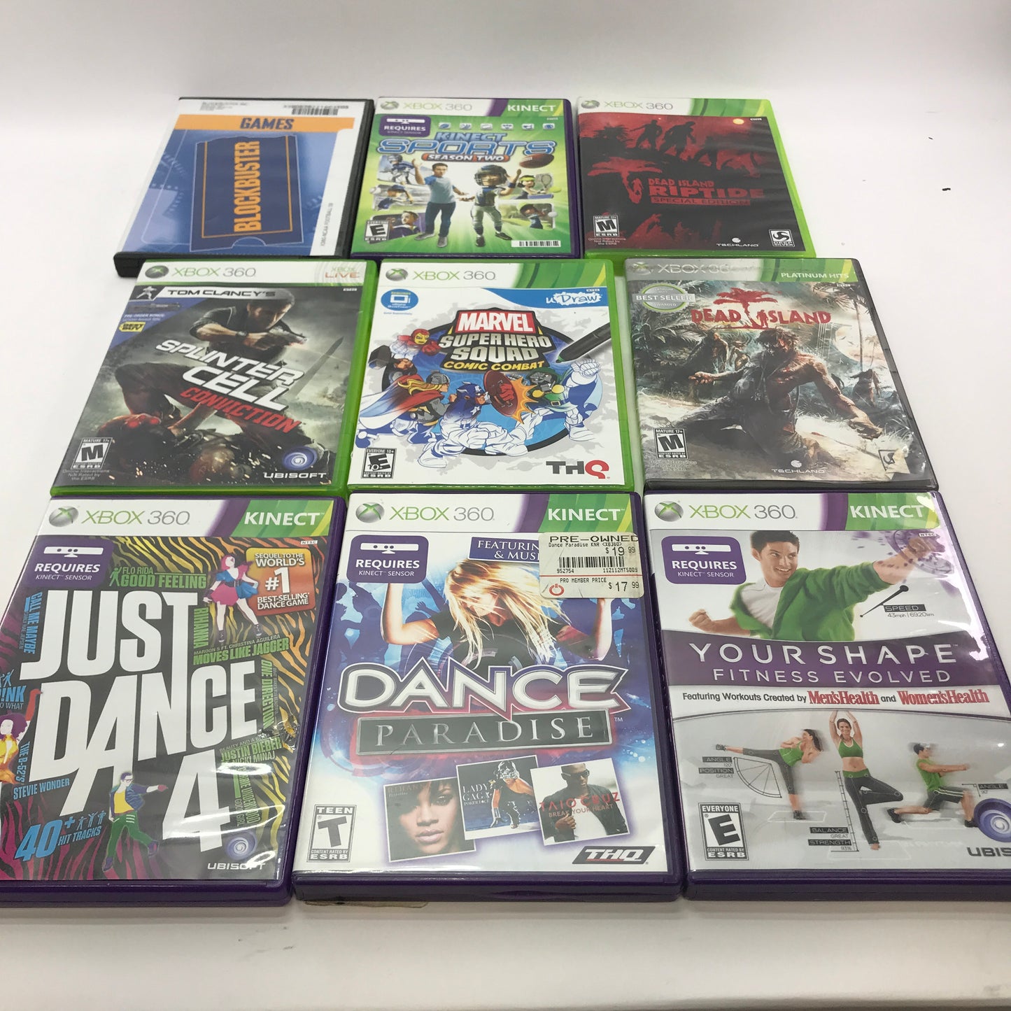 Lot of 133 Microsoft Xbox 360 Games [Call of Duty, Gears of War and More]