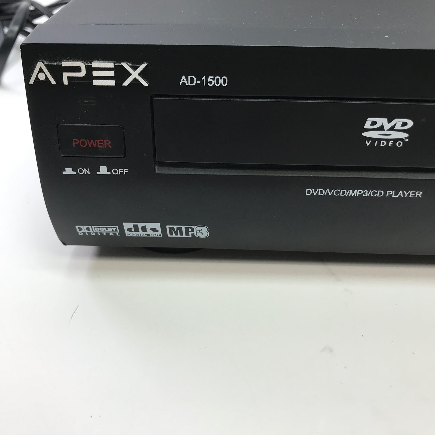 Apex Digital AD-1500 DVD/VCD/MPE/CD PLAYER E196084 w Manual and Remote