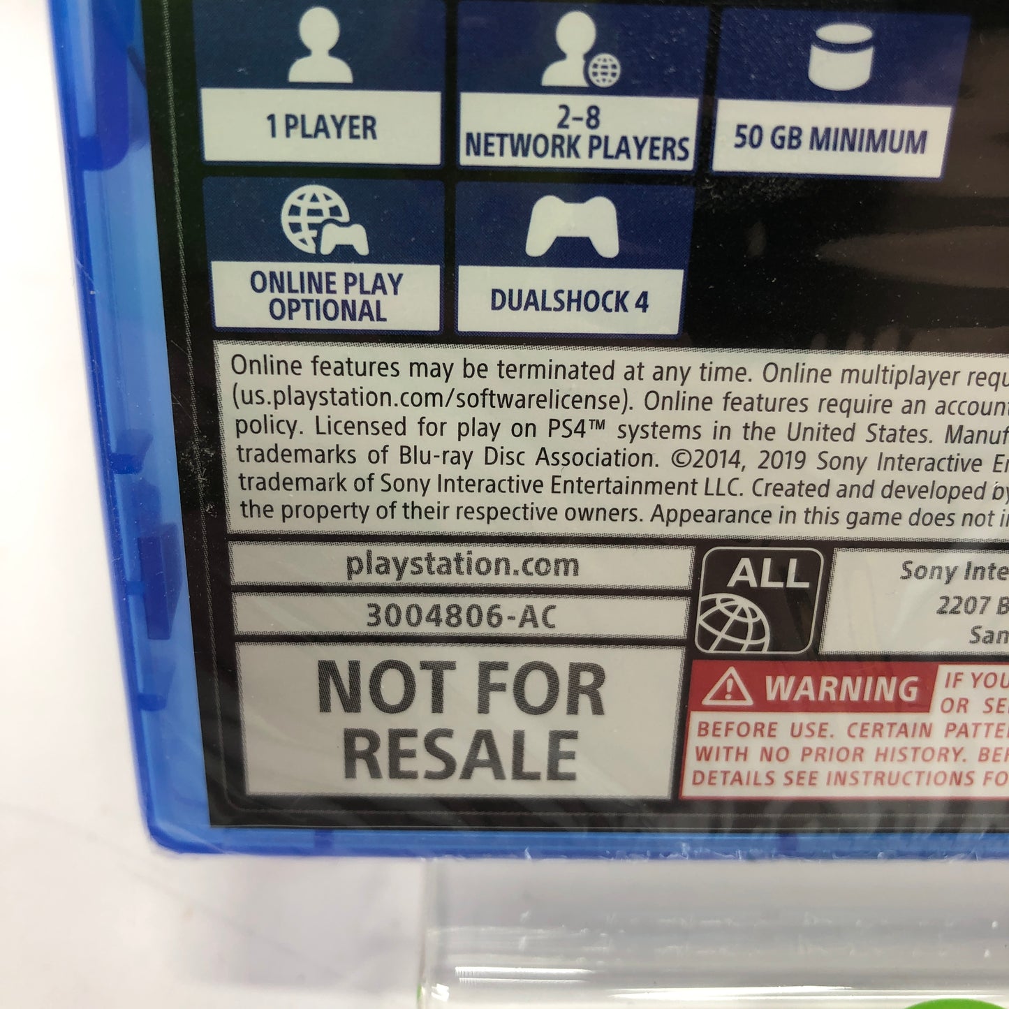 New The Last of Us Remastered [Not For Resale] (Sony PlayStation 4 PS4, 2014)