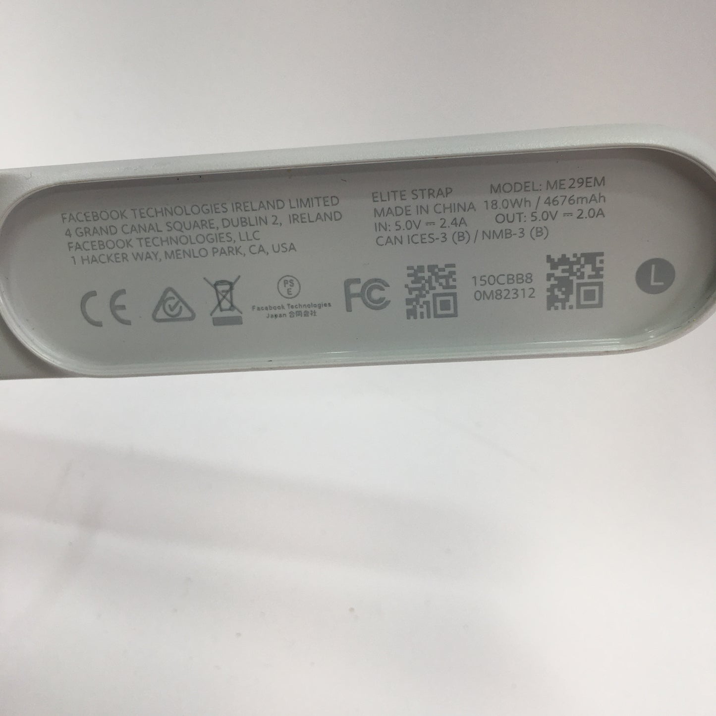 Oculus Elite Strap ME29EM for Enhanced Comfort for VR Headsets