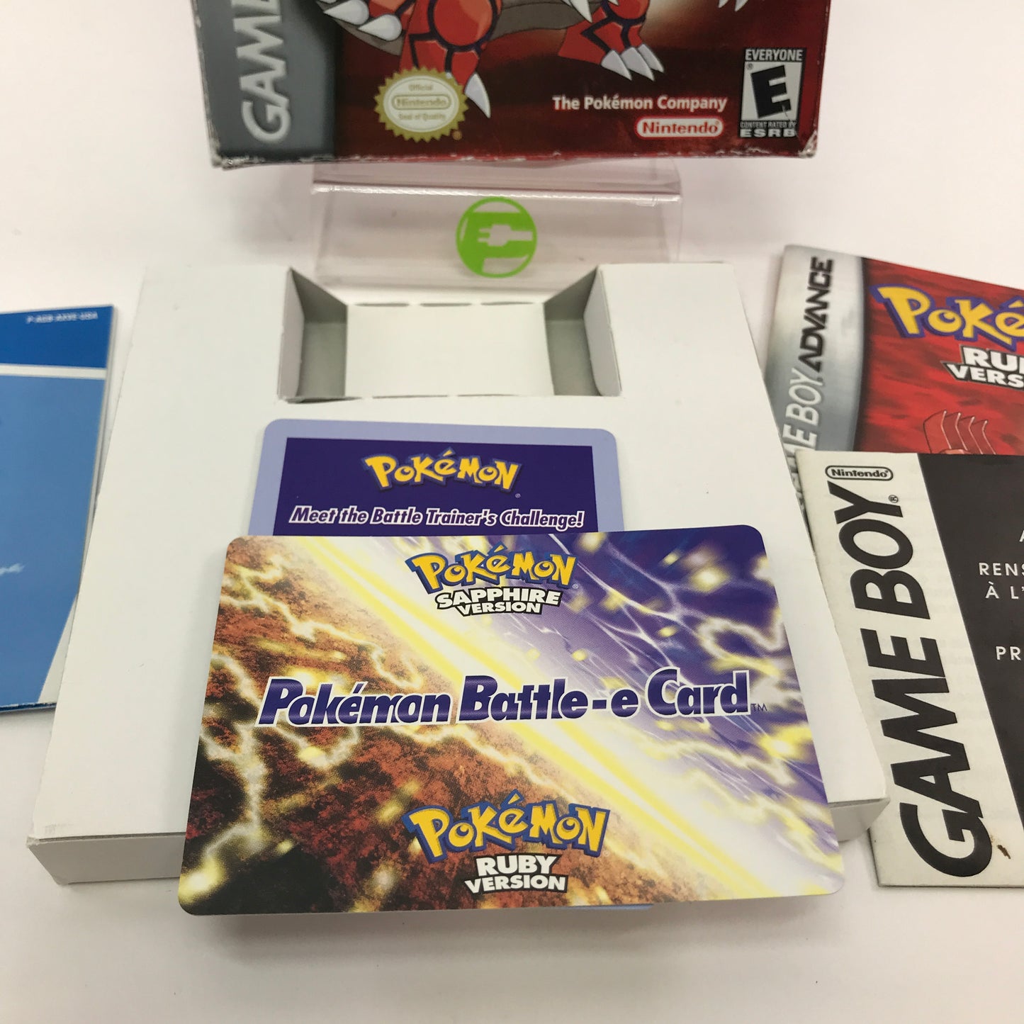 Pokemon Ruby  (Nintendo GameBoy Advance, 2003) No Game Box Only All Inserts