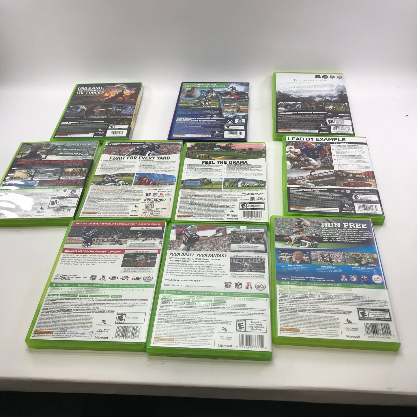 Lot of 133 Microsoft Xbox 360 Games [Call of Duty, Gears of War and More]