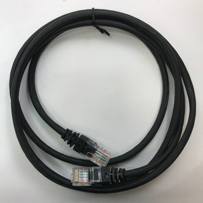 Lot of 11 - Brand New Patch Cables, Cat 5E Network Cable, Black, 5 ft., RJ-45
