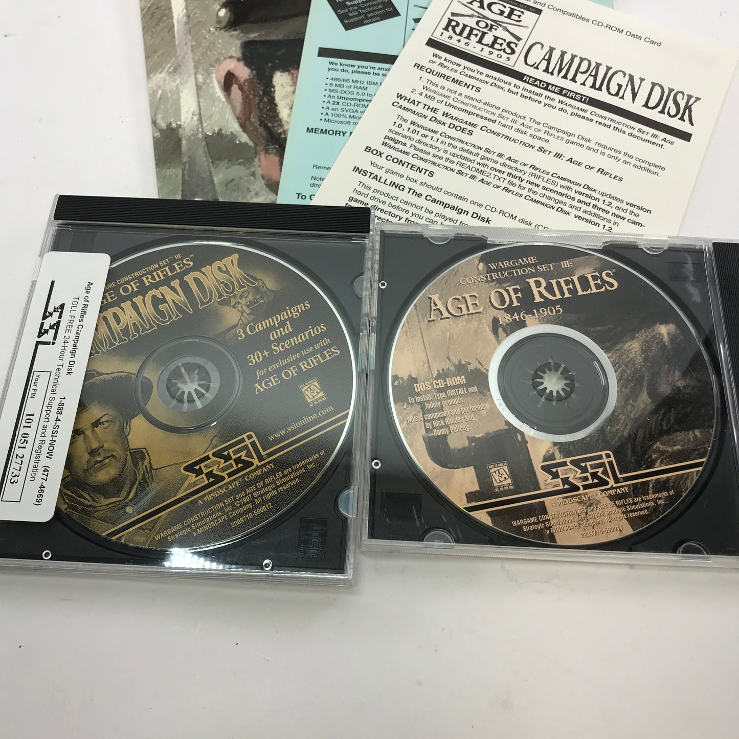 Wargame Construction Set III: Age of Rifles 1846-1905 (PC, 1996) CIB