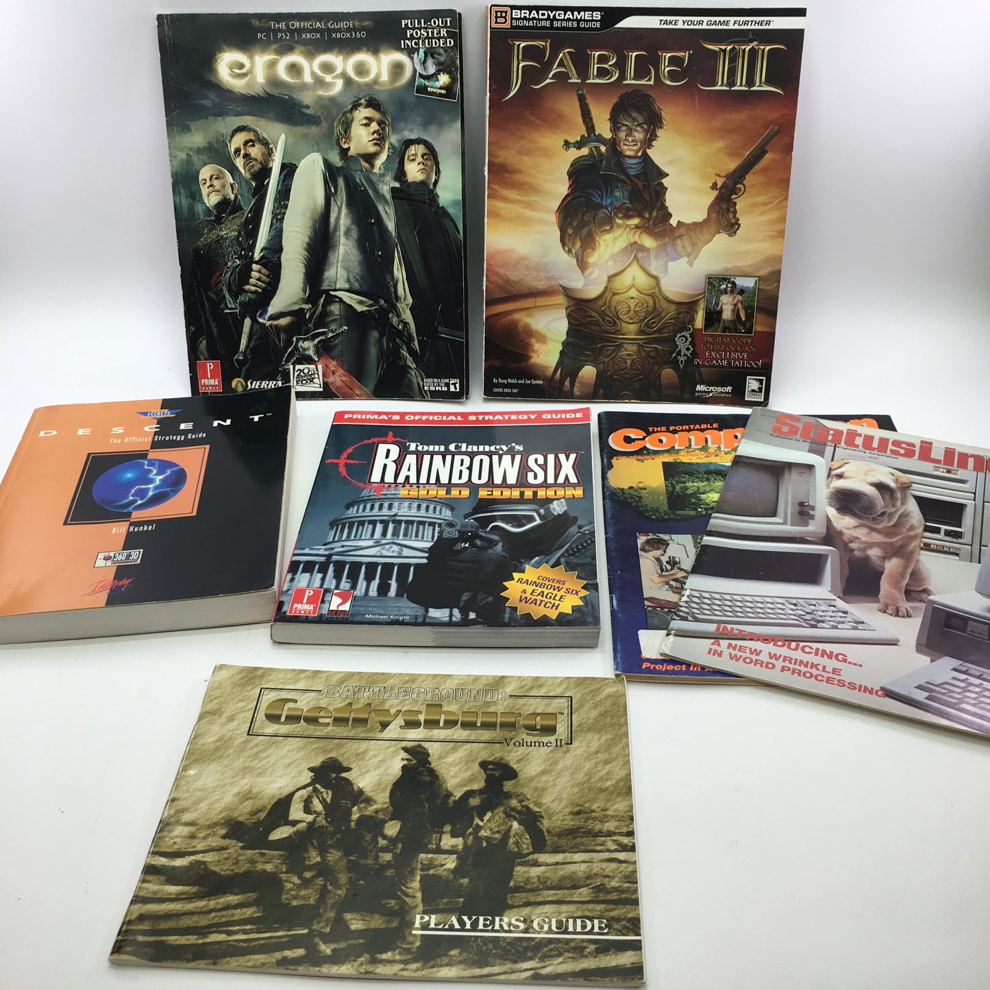 Assorted Strategy Guide and Magazine Lot [Gable III, Rainbow Six and More]