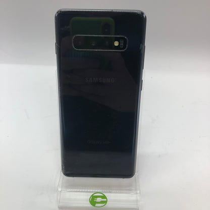Broken Verizon Samsung Galaxy S10 Plus 128GB SM-G975U1 Cracked Screen Parts Only