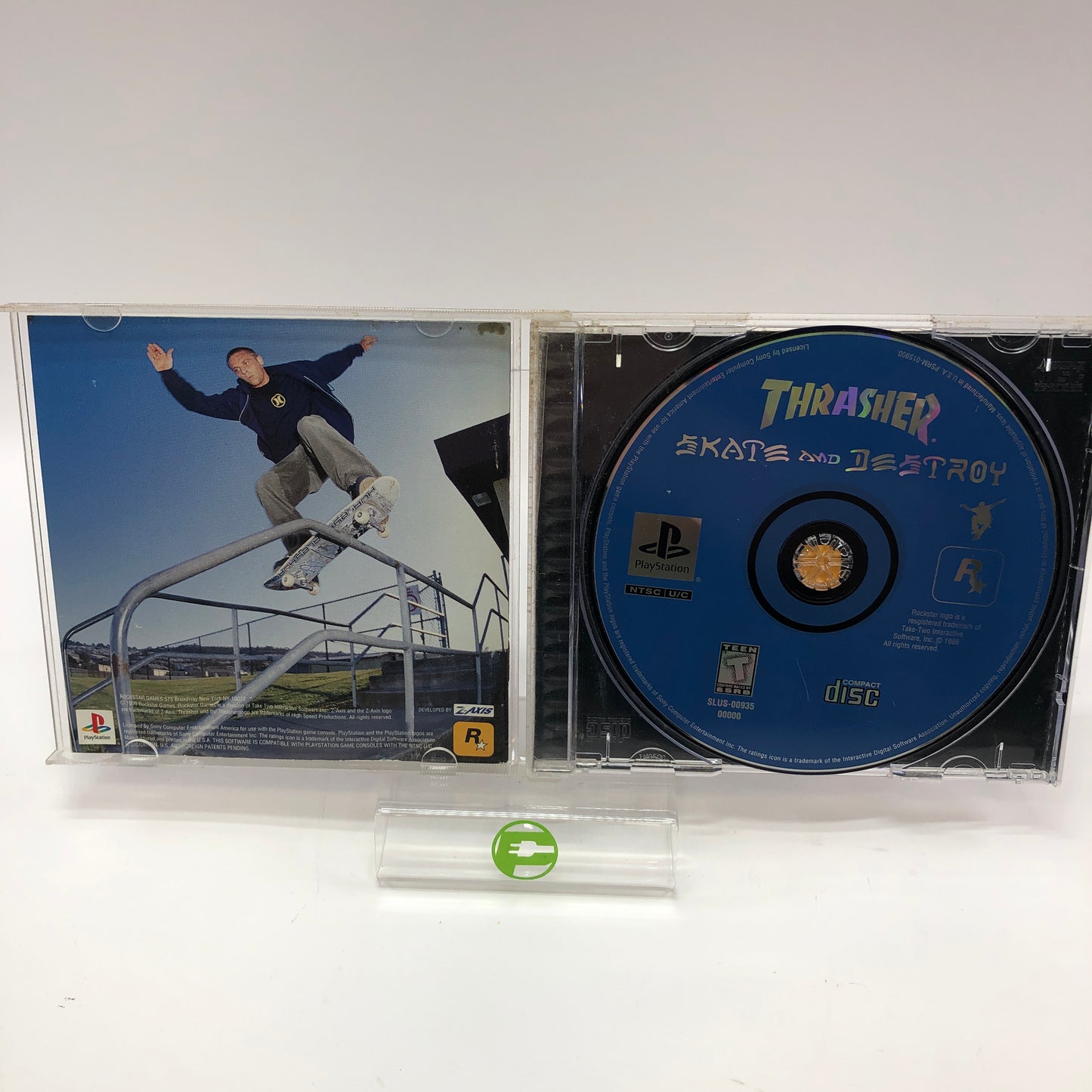 Thrasher Skate and Destroy (Sony PlayStation 1 PS1, 1999) CIB Tested and Working