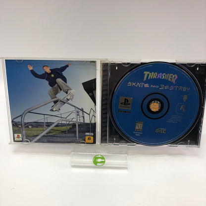 Thrasher Skate and Destroy (Sony PlayStation 1 PS1, 1999) CIB Tested and Working